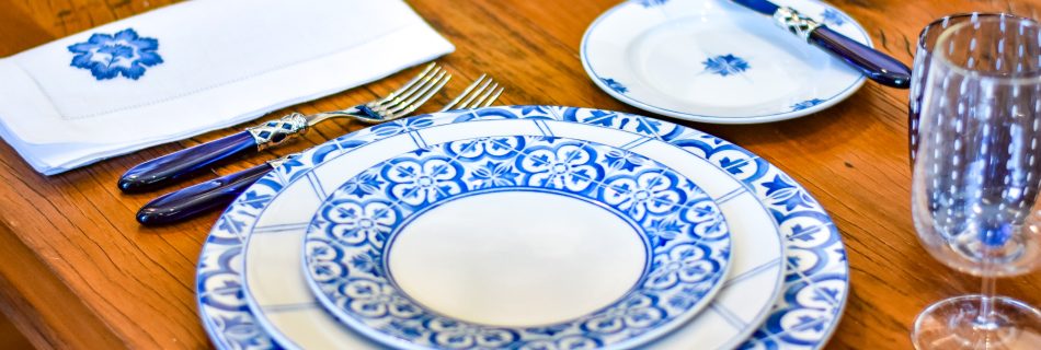 mesa posta com ceramicas portuguesa produtos matisse